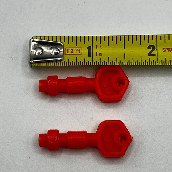 1986 RED GI Joe Action Force Havoc Tank Nose Guns Accessory Part Piece - Picture 2 of 5